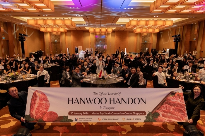 [첨부이미지-6] 지난 1월 30일 싱가포르 마리나 베이 샌즈 호텔에서 농림축산식품부 주최, 한우·한돈자조금 주관으로 열린 ‘2026 싱가포르 한우·한돈 런칭 행사’ 모습 (제공=한우자조금).jpg