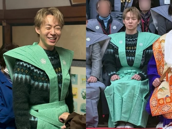 ‘은퇴 번복’ 박유천, 일본 전통의상 입고 사찰 행사서 포착... “만나서 영광이었습니다”