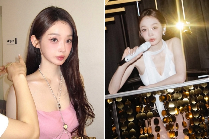 강민경, 베이비 핑크 드레스 입고 빛난 비현실 비주얼... ‘여신 미모’ 눈길