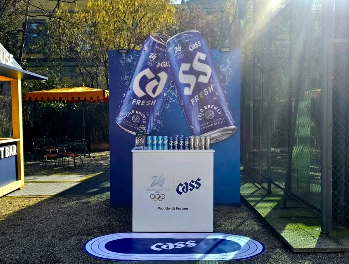 [사진자료3] “밀라노에서도 카스와 함께 대~한민국!” 2026 동계올림픽 공식 파트너 카스, 밀라노 ‘코리아하우스’ 내 부스 운영.jpg