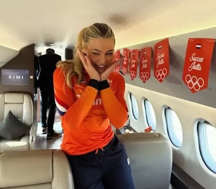 유타 레이르담이 공개한 전용기 내부./ 인스타그램