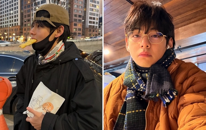 방탄소년단 뷔, ‘겨울 감성’ 담긴 붕어빵·어묵 국물 일상... 설렘 유발 비주얼