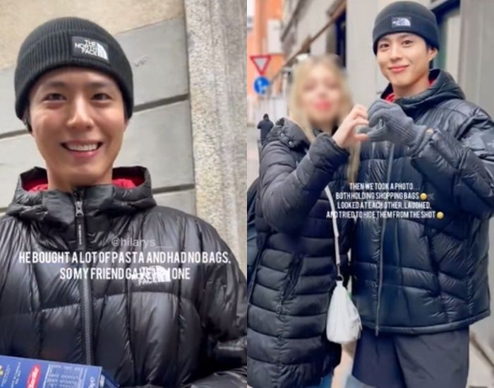 박보검, 밀라노 슈퍼마켓서 포착... 외국인 팬 감동하게 만든 '특급 팬 서비스' (영상)