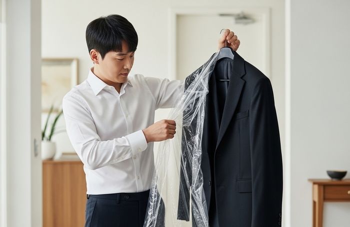 세탁소 비닐 벗기고, 옷장 바닥에 ‘이것’ 넣으면 ‘겨울옷’ 수명 10년 늘어납니다