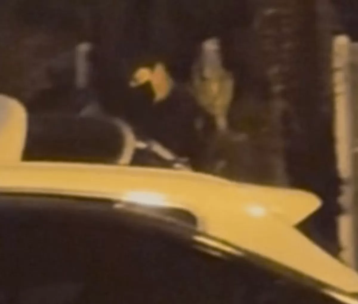 팬들이 추적한 차량에서 내린 한 선수. /온라인 커뮤니티