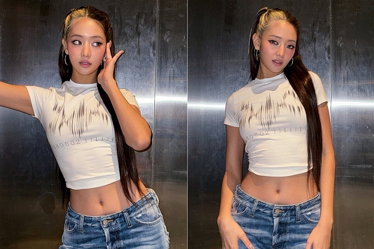 아이들 민니, 크롭티로 드러낸 '완벽 복근'... 콘서트 앞두고 물오른 피지컬