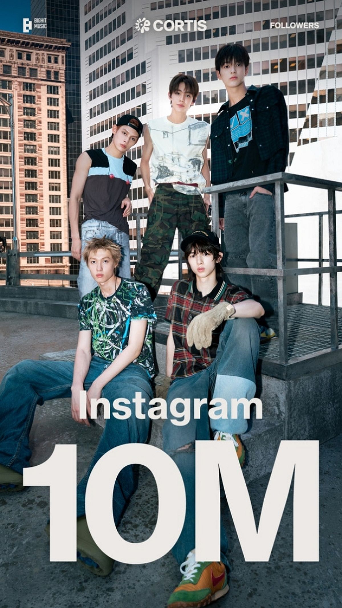 코르티스, 1천만 팔로워 돌파... “K팝 그룹 중 최단기간”