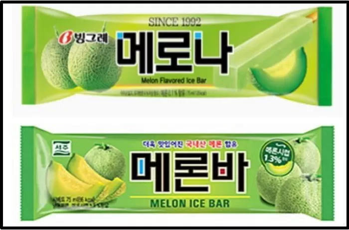 (위) 빙그레 홈페이지, (아래)서주 홈페이지