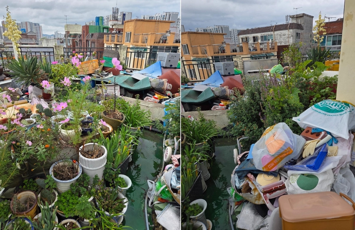 참다참다 폭로했다... 보배드림에 올라온 빌라 공용공간 '사유화' 사진