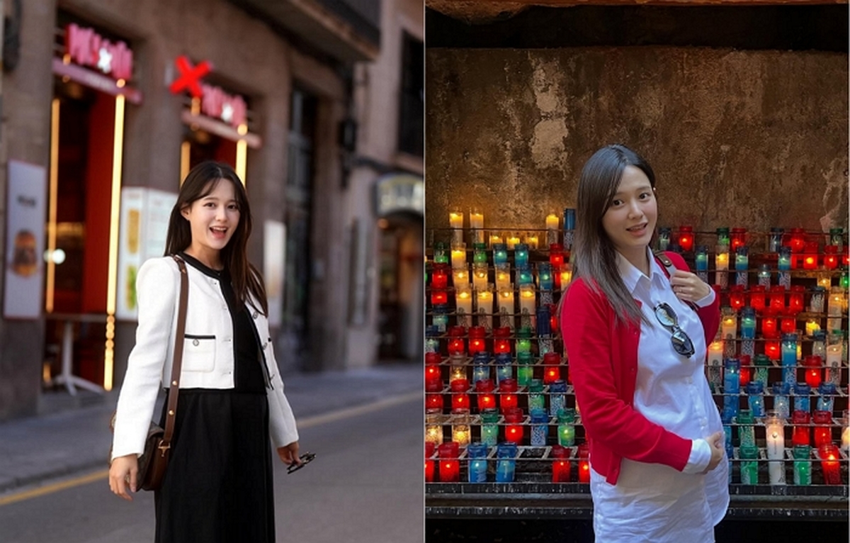 '임신 23주' 남보라, 남편+동생들과 스페인 태교여행... '선명한 D라인'