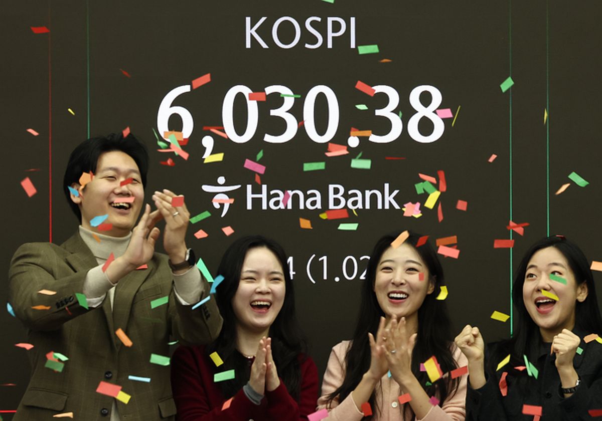 코스피, 사상 첫 6000선 돌파