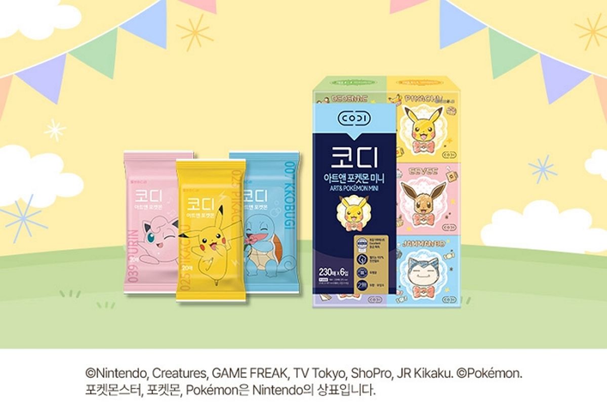 쌍용C&B, 신학기 시즌 맞아 '코디 아트앤 포켓몬' 시리즈 출시