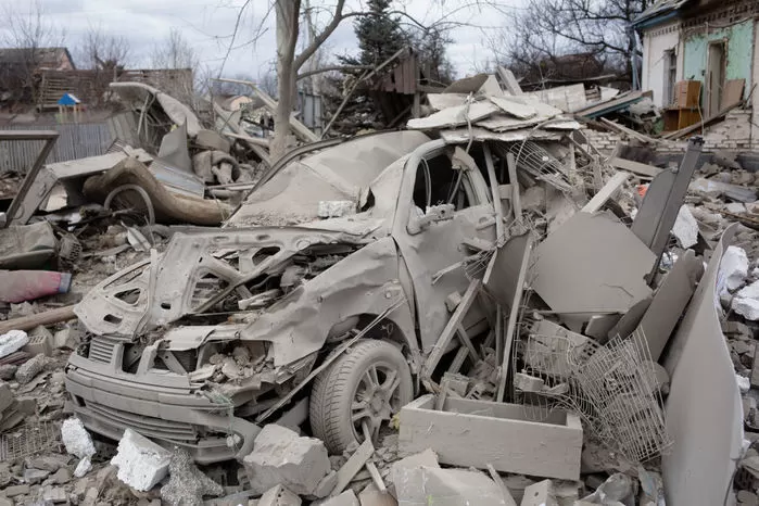 러시아 폭격으로 폐허가 된 우크라이나 어느 도시 / GettyimagesKorea