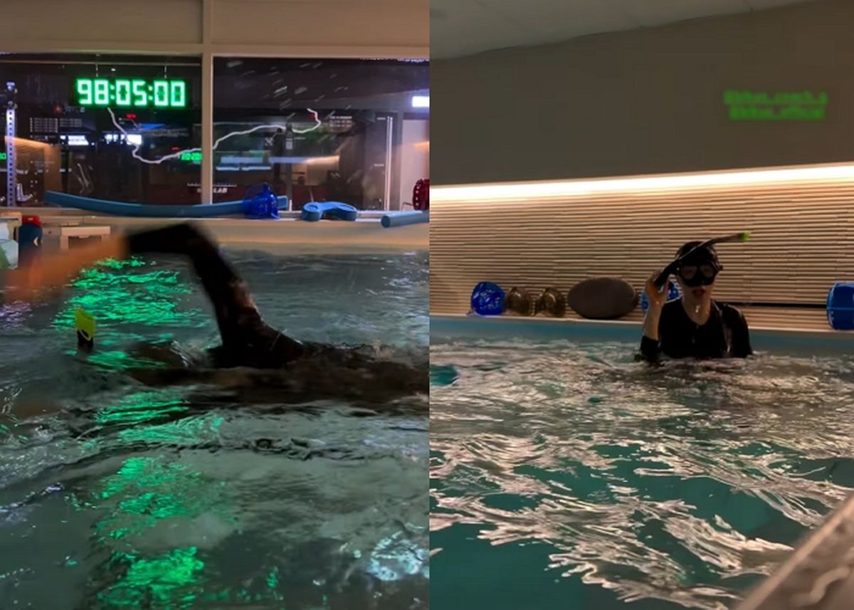 '55세' 김혜수, 완벽한 몸매 비결?...  선수급 수영 실력에 '감탄'