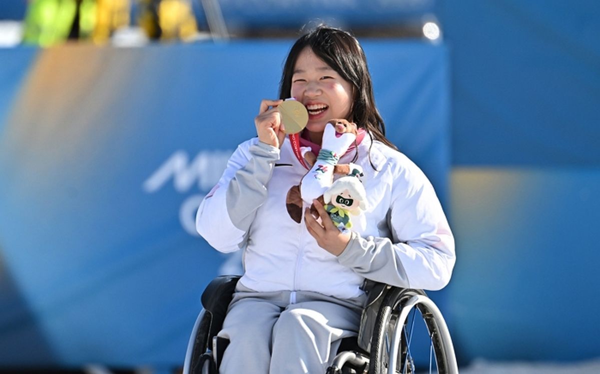‘스마일리’ 김윤지, 동계 패럴림픽서 한국 여자선수 사상 첫 금메달 획득