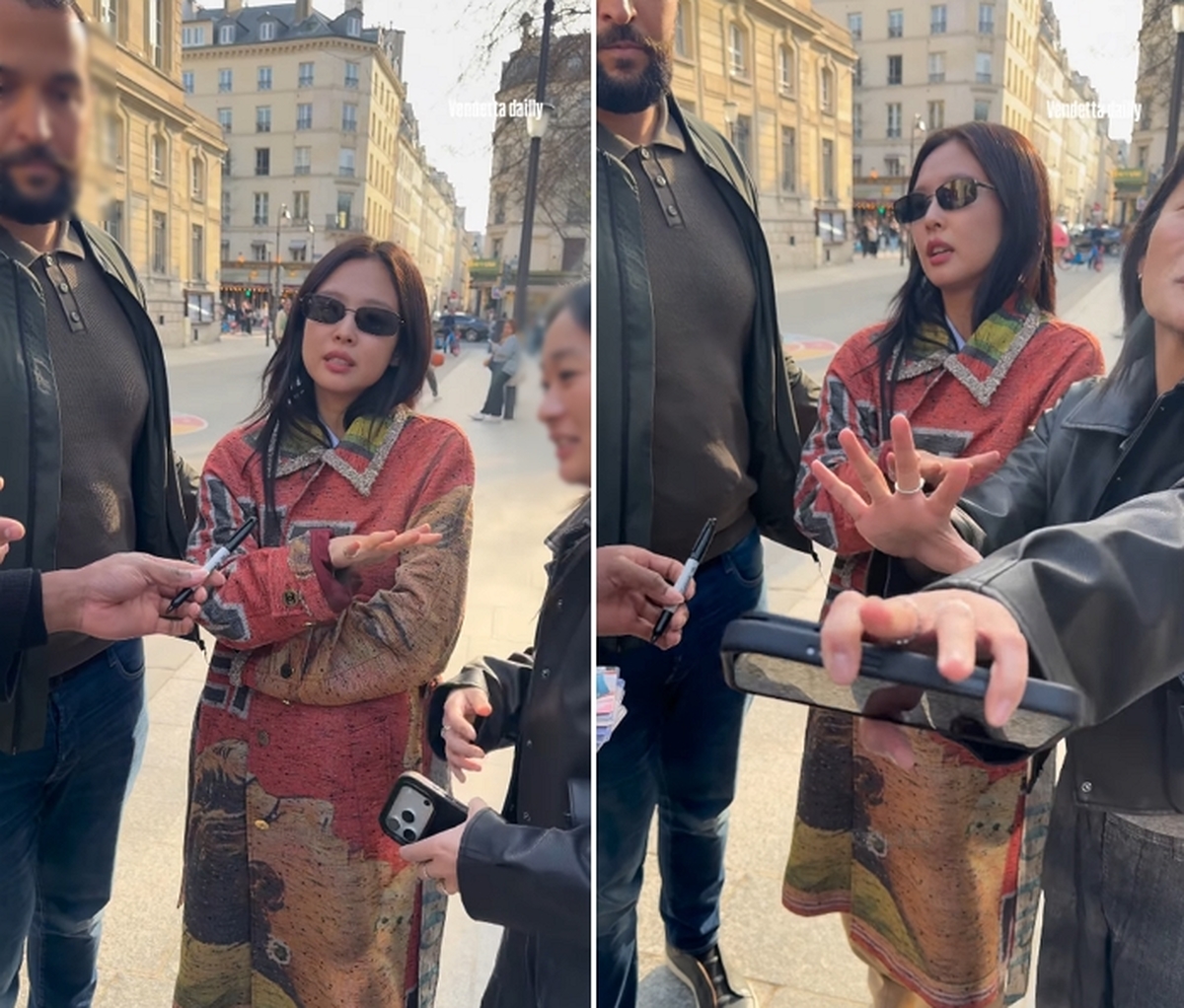 제니, 파리서 러셀러 사인 요청에 뿔났다... “너무 스트레스, 내 시간 필요해”