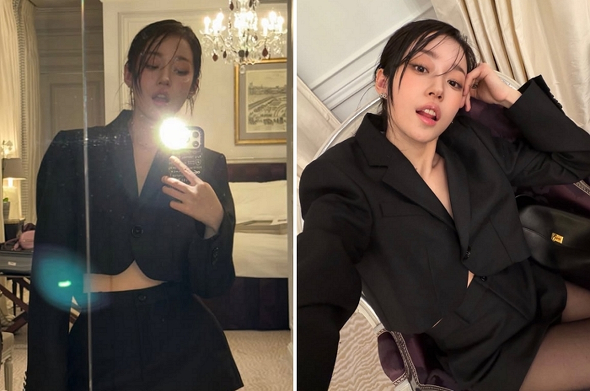 노윤서, 파리서 분위기 폭발... 도발적인 모던시크 블랙룩 눈길