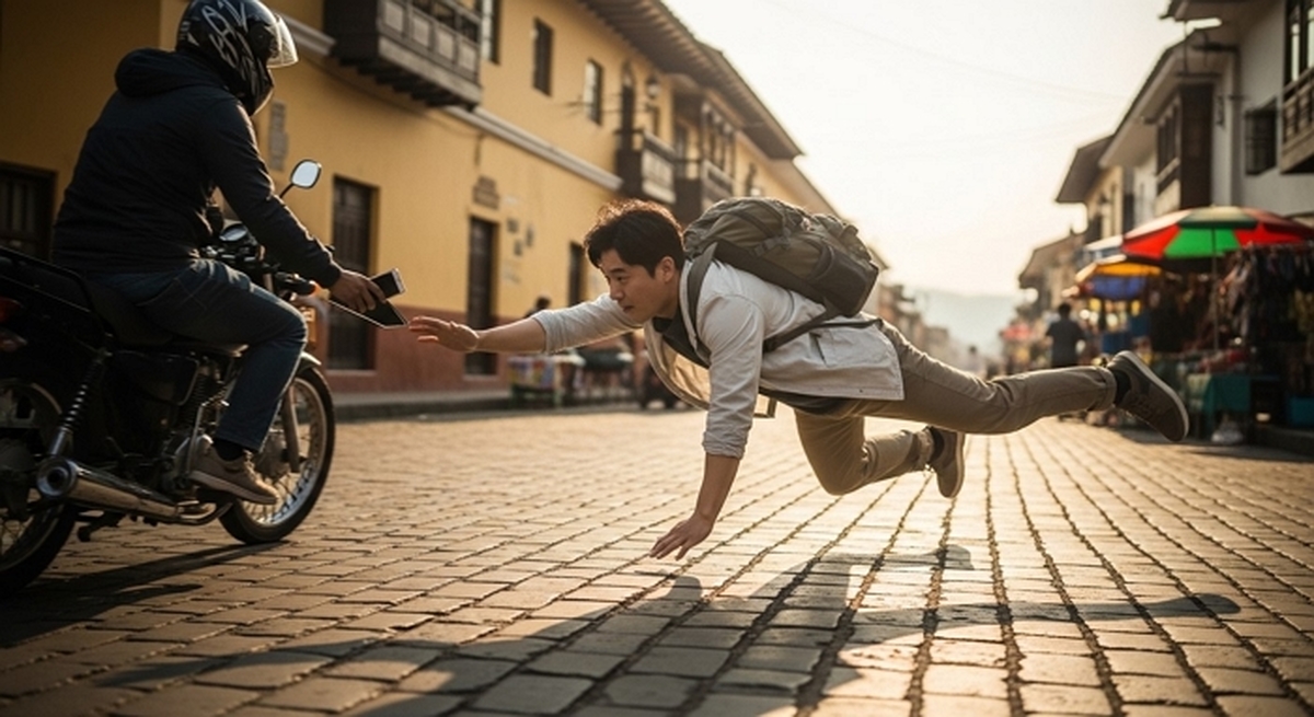 페루 여행 중 강도 피해로 휴대폰 뺏기고 어깨 부상... “분실모드 풀어달라” 황당 연락
