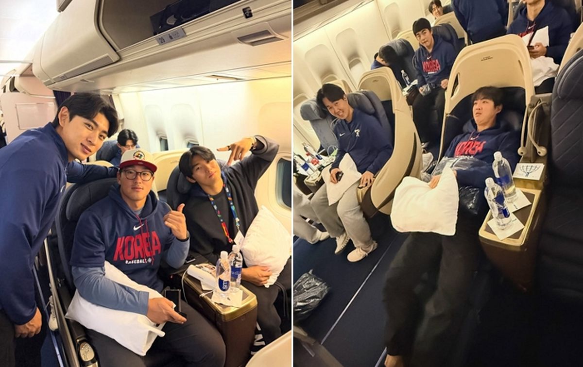 “좋아서 날아갈 것 같아”... 한국 야구 대표팀, WBC 전세기 타고 마이애미행 출발