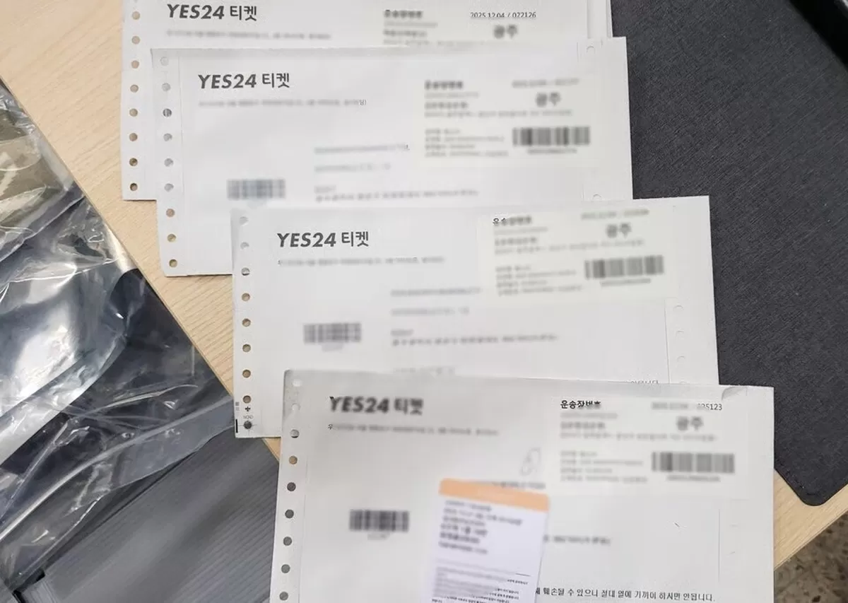 암표 카르텔 조직으로부터 경찰이 압수한 공연 티켓 / 경기북부경찰청