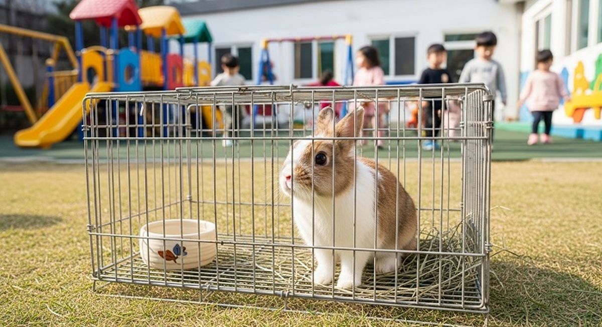 어린이집 토끼장에서 발생한 끔찍한 사고... 3살 아이 손가락 절단