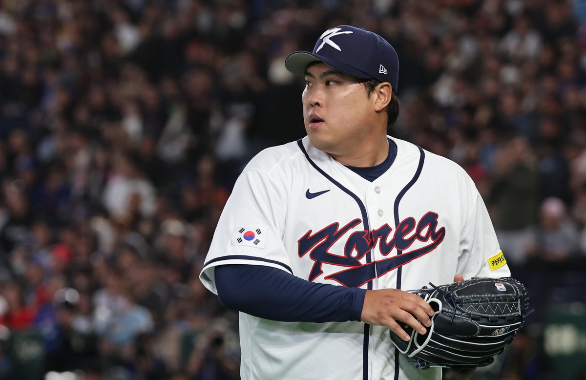 류현진, 내일(14일) WBC 8강 도미니카전 선발 등판... 산체스와 맞대결