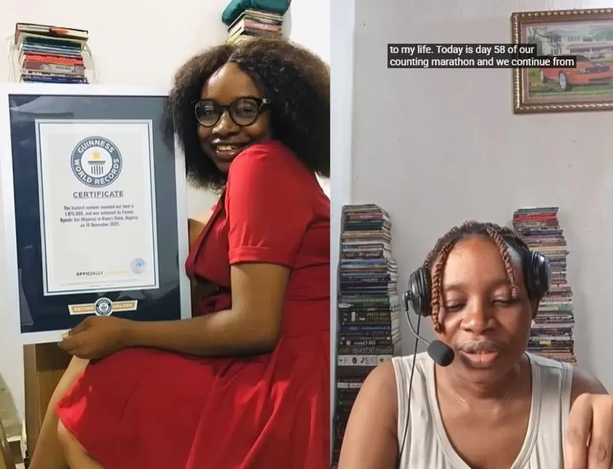 매일 14시간 숫자 센 여성, 107만으로 기네스 신기록... 