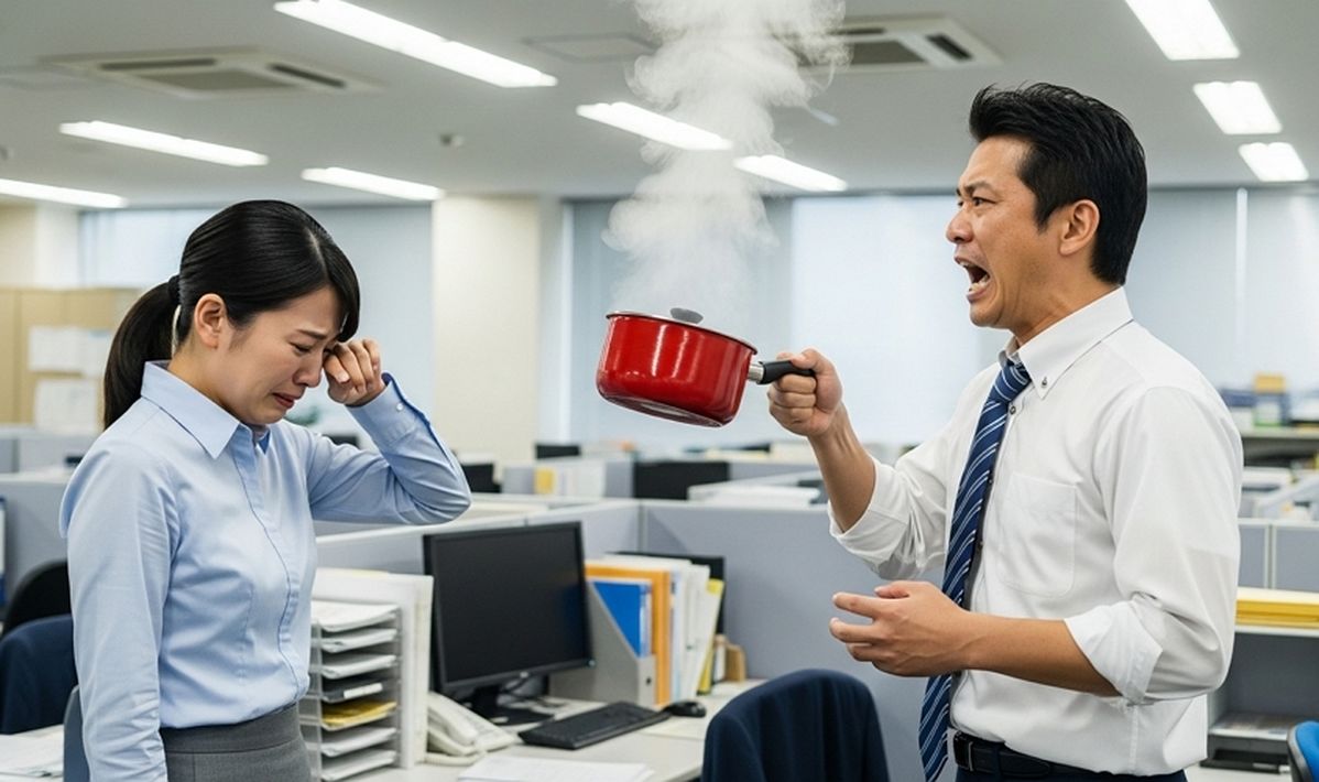 부하 여직원에게 억지로 벌레 먹인 상사... 