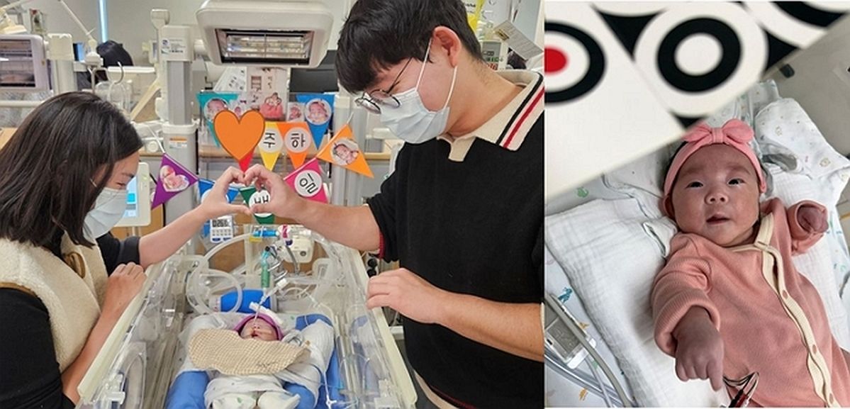 500g ‘초극소 미숙아’, 6개월 치료 끝에 3.8kg으로 건강히 가족 품에 안겼다