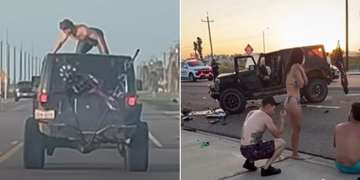 고속도로 달리는 차 지붕서 ‘트월킹’ 하더니... 비극 부른 철부지들