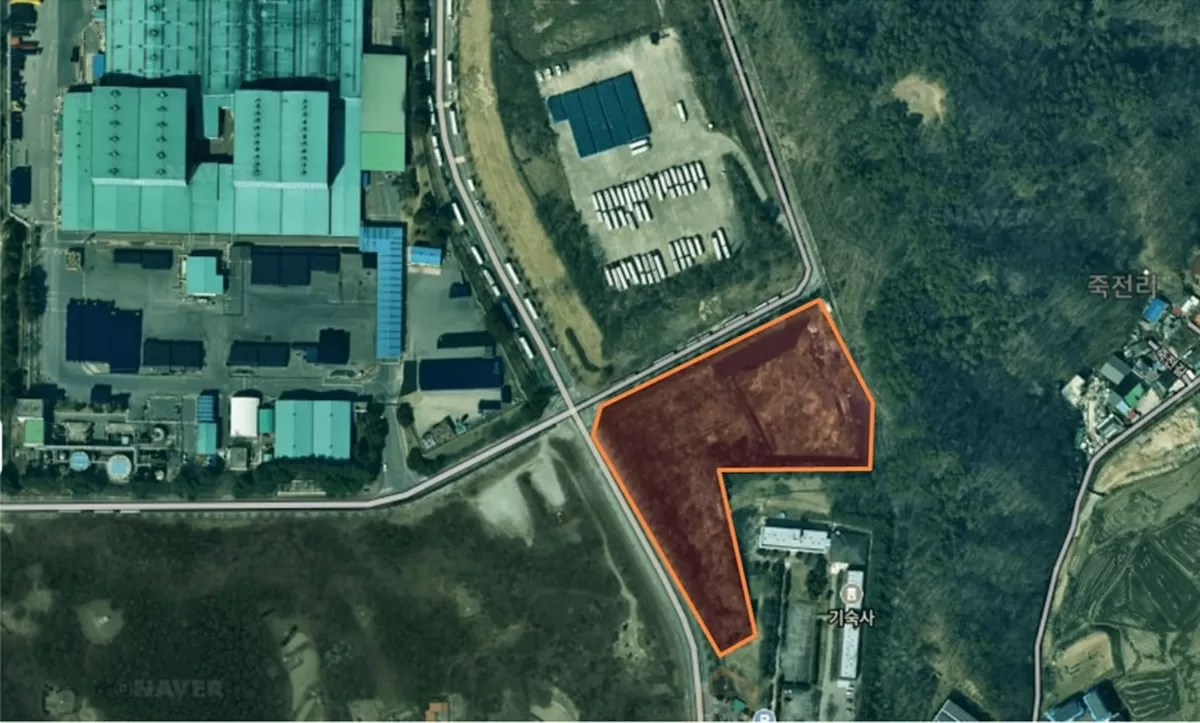 재활용 폐기물 선별시설이 예정된 부지 / 네이버 지도 캡처