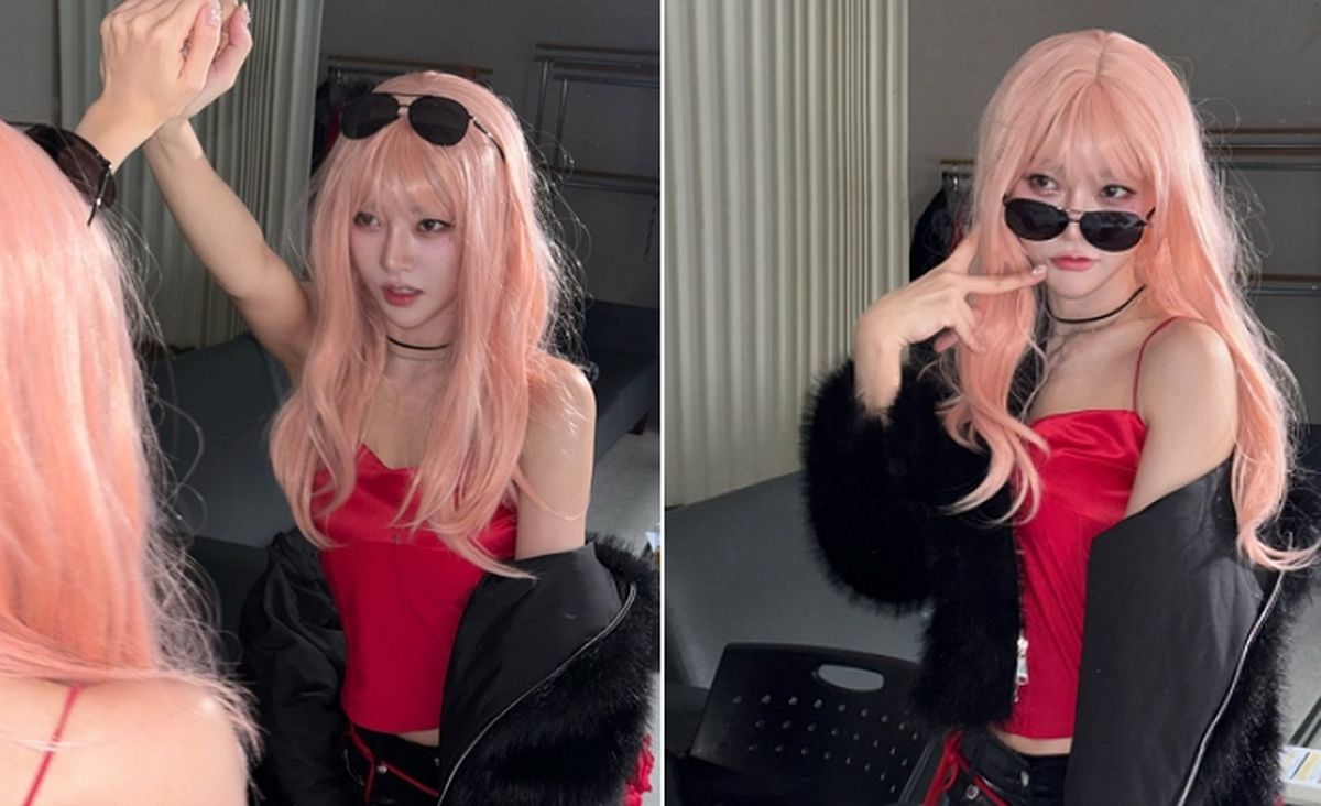 '육상계 카리나' 김민지, 핑크머리 '갸루 민지'로 남다른 비주얼 뽐냈다