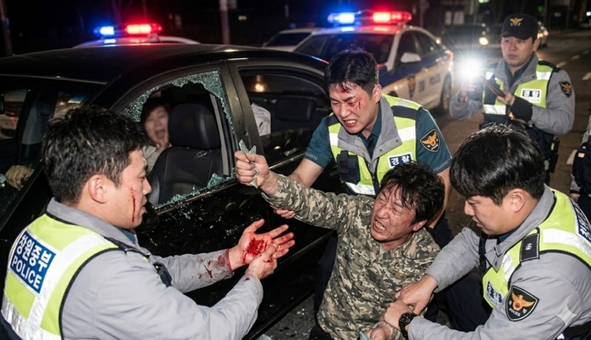 가족 태우고 만취 질주 하더니 순찰차 들이받은 40대 '무면허 운전자'