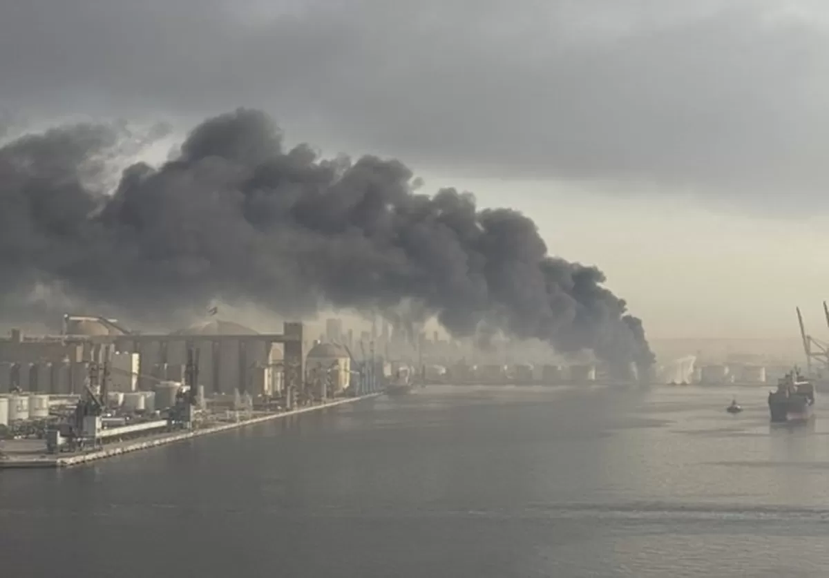 선원이 촬영한 중동 사태 현장 [전국해상선원노동조합연맹 제공]