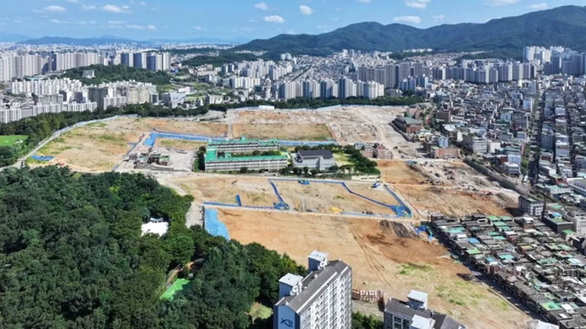 4800여 가구 아파트가 들어설 성남 중원구 상대원2구역 재개발 부지 전경. [성남시 제공]