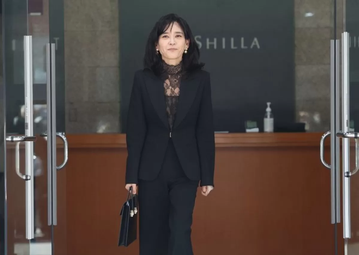 이부진 호텔신라 사장이 19일 오전 서울 중구 삼성전자 장충동 사옥에서 열린 호텔신라 정기 주주총회에 참석한 후 이동하고 있다. 2026.3.19 / 뉴스1