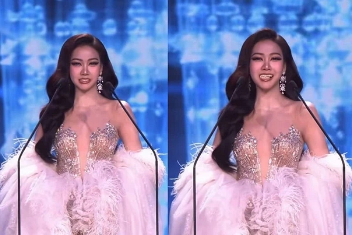 생중계 중 앞니가 '우두둑'...  태국 미인 대회에서 발생한 역대급 '방송 사고'