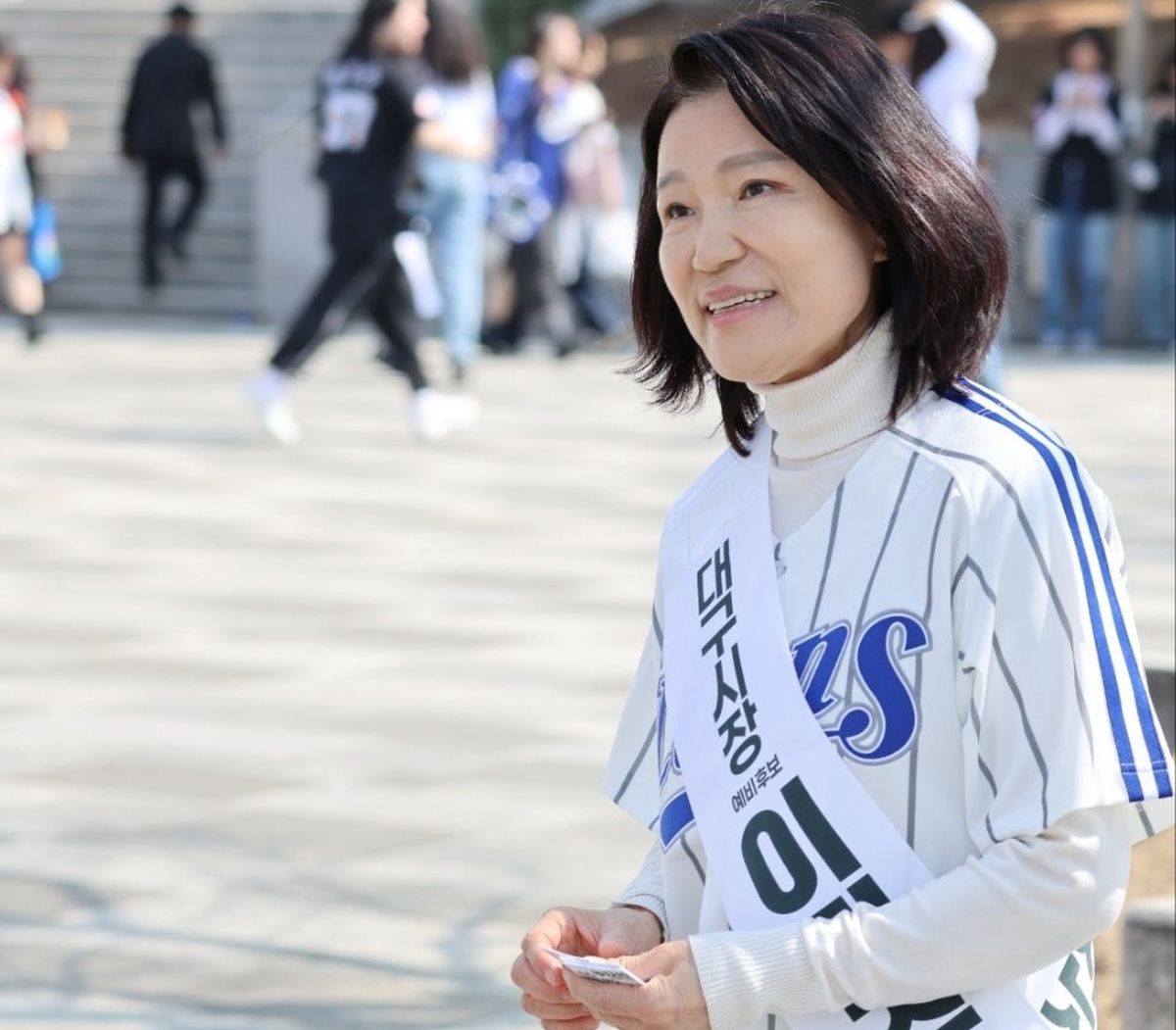 이진숙, 대구시장 공천 배제 불복... ‘예비후보’ 어깨띠 매고 선거운동