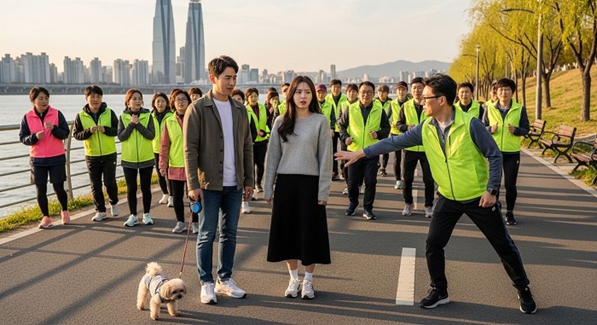 인도 점령한 '떼러닝' 크루 20명이 산책하던 커플 치고 가면서 내뱉은 '무개념 발언'
