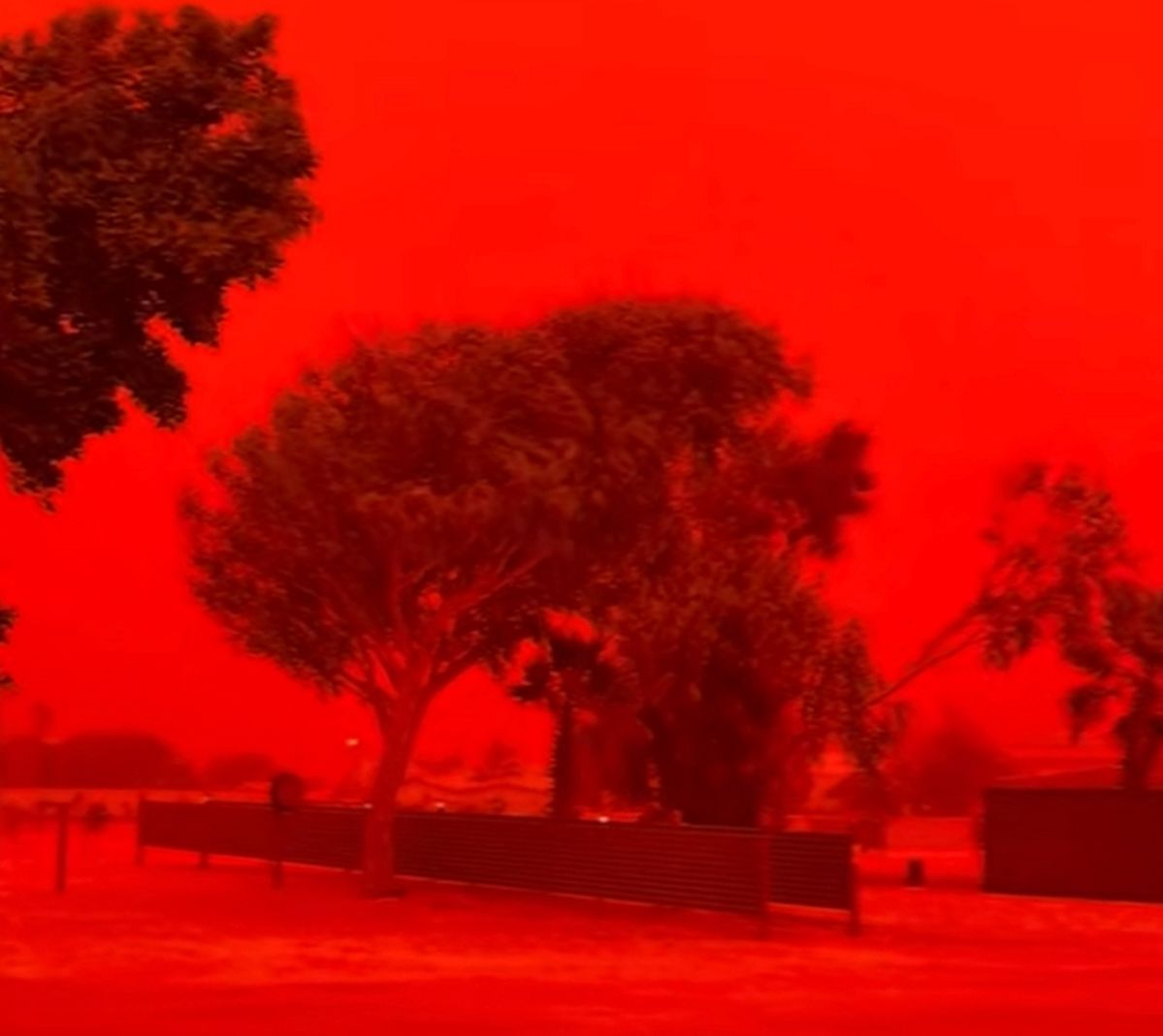 진짜 종말 왔나... 호주에서 포착된 충격적인 ‘핏빛 하늘’ (실제 영상)