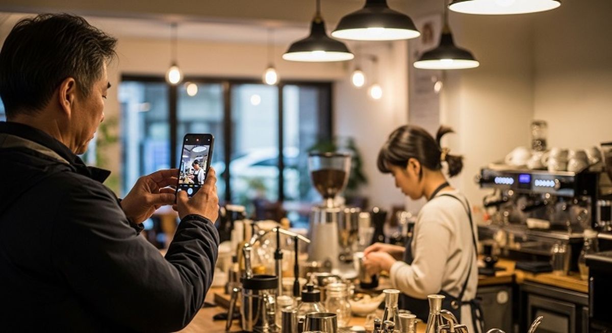 30대 카페 여사장 뒤에서 '몰카' 찍은 50대 아저씨가 경찰 조사에서 한 말