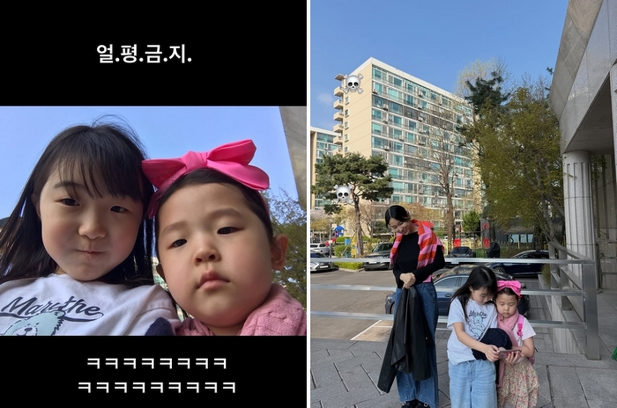 이지혜, 두 딸 셀카 올리며 '얼평 금지'... 악플 사전 차단했다