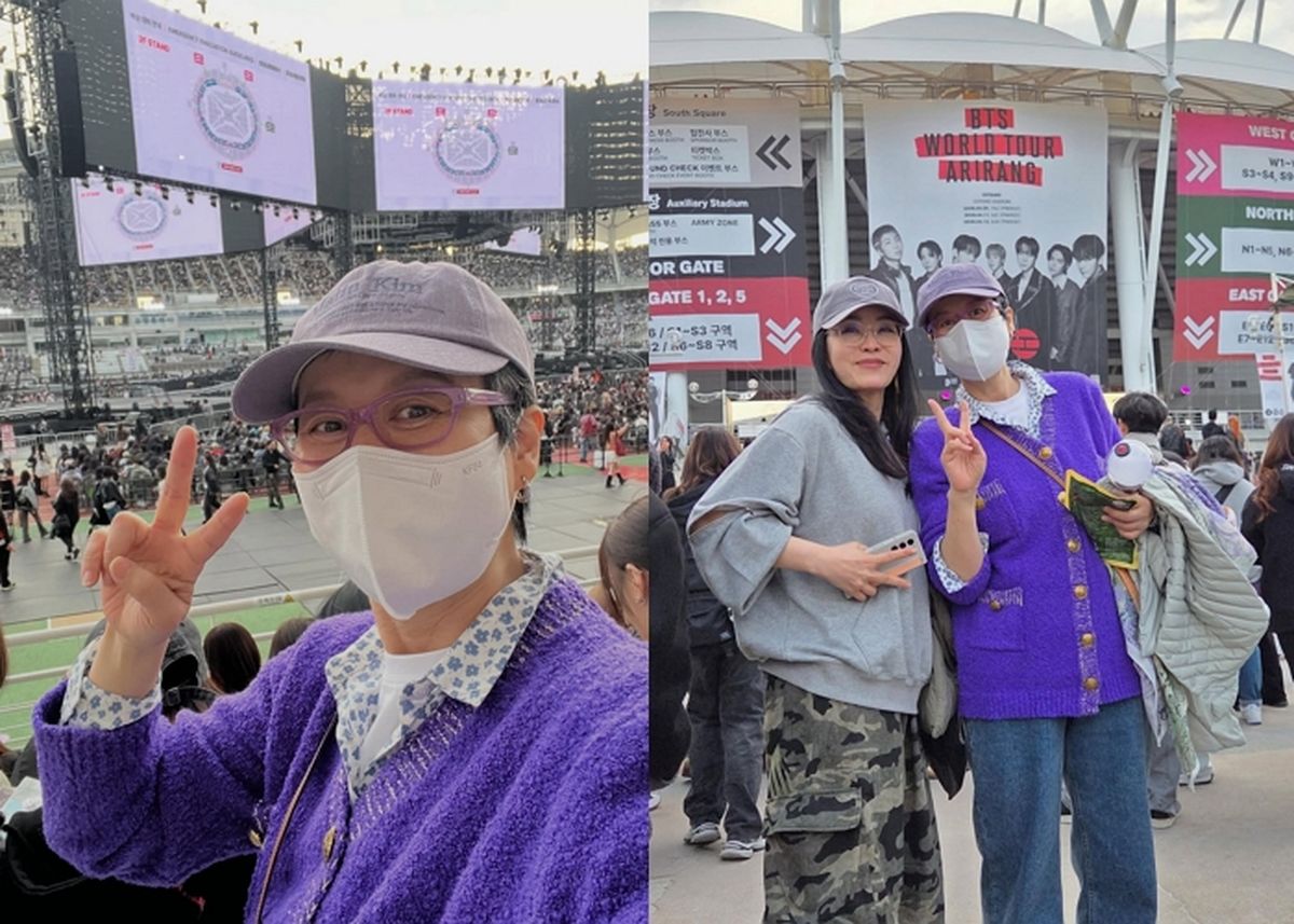 “나 아미였네” 박미선, 방탄소년단 고양 콘서트서 보라색 옷 입고 팬 인증