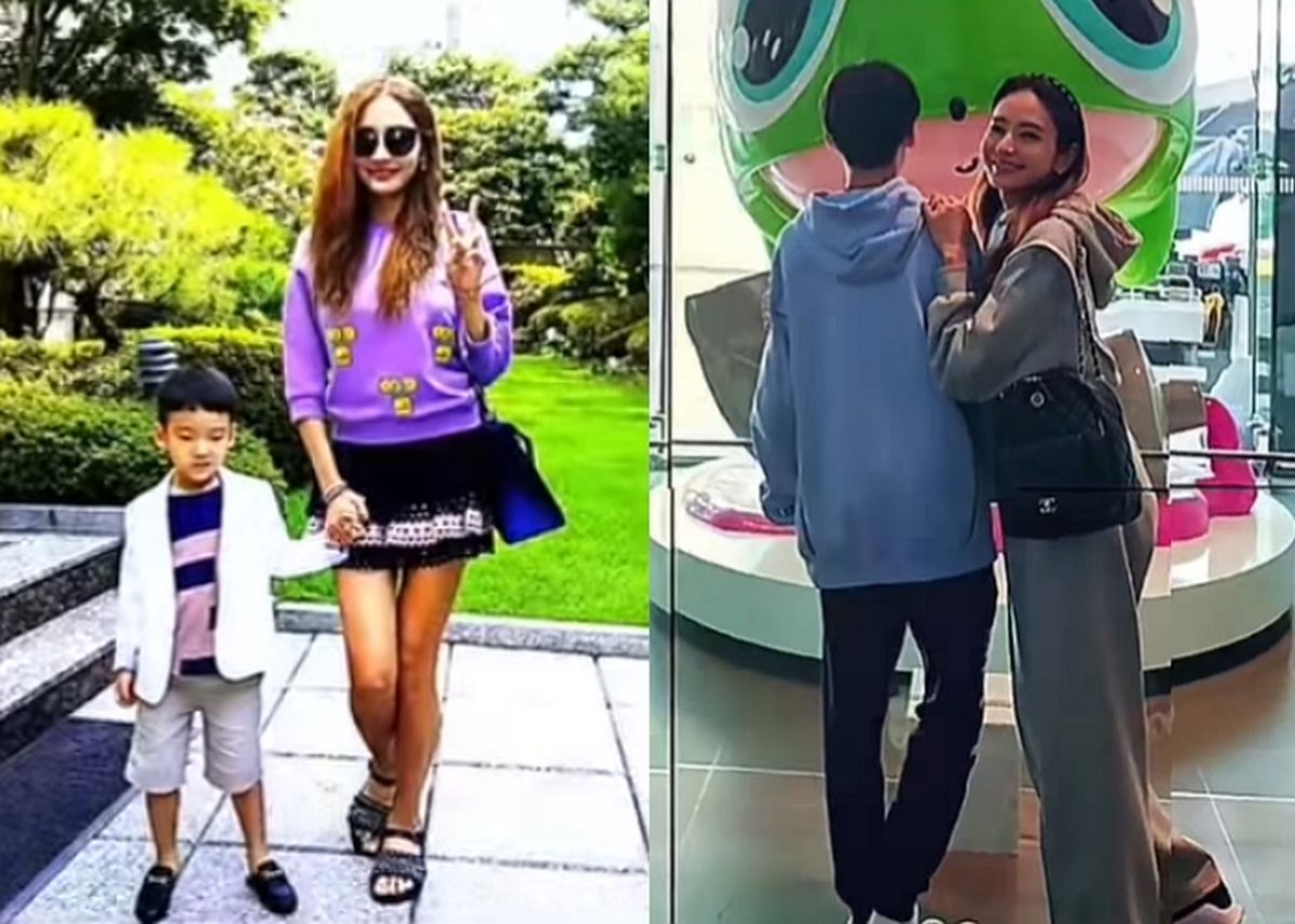 한채영 아들, 12살인데 키 172cm↑... 남다른 피지컬·비율 눈길
