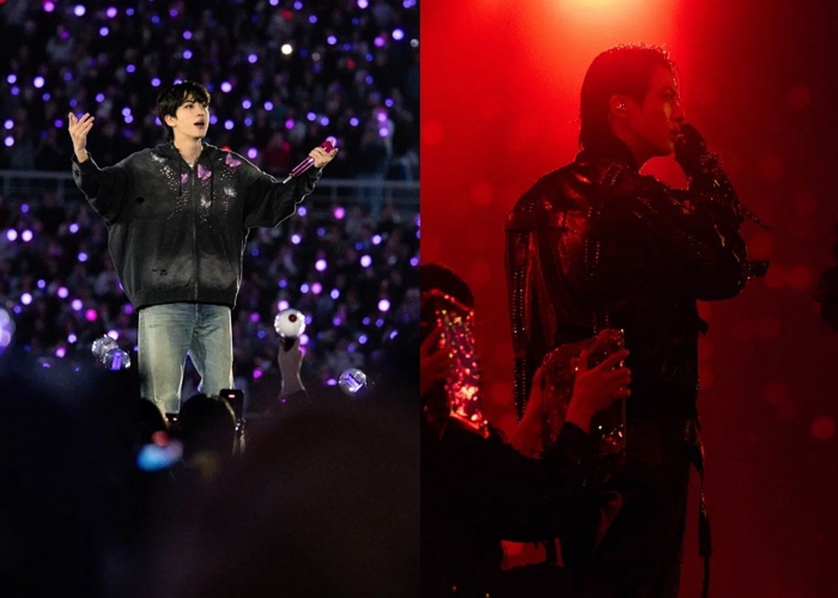 폭우도 못 막은 '미의 남신' 진, BTS 고양 콘서트 비하인드 컷 전격 공개