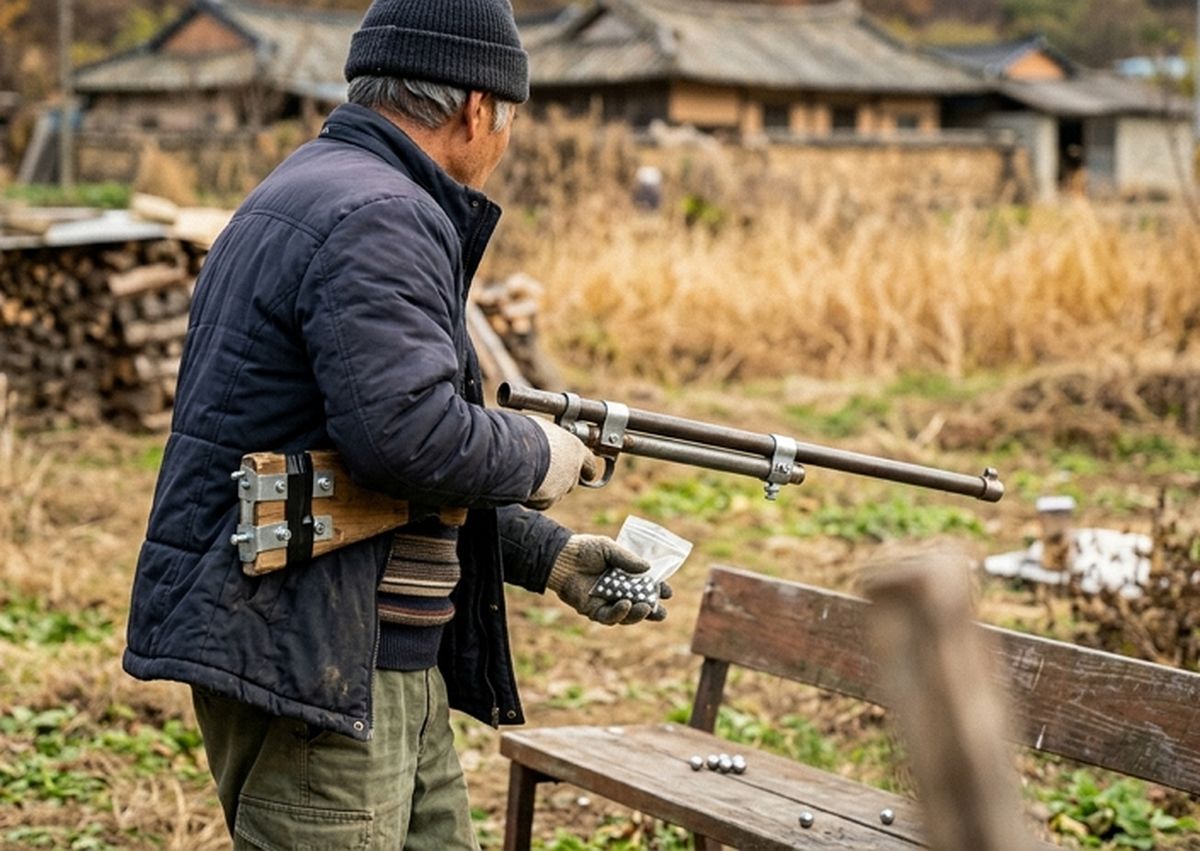 직접 만든 80㎝ 총으로 외국인 노동자 협박한 70대... 검찰, 구속영장 '반려'