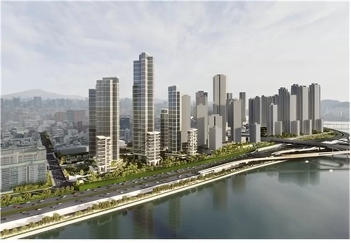 압구정5구역 정비계획 조감도