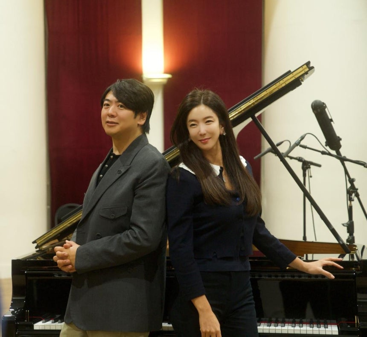 프랑스 파리에서 녹음 작업을 함께한 한지희와 피아니스트 랑랑 / 유니버설뮤직