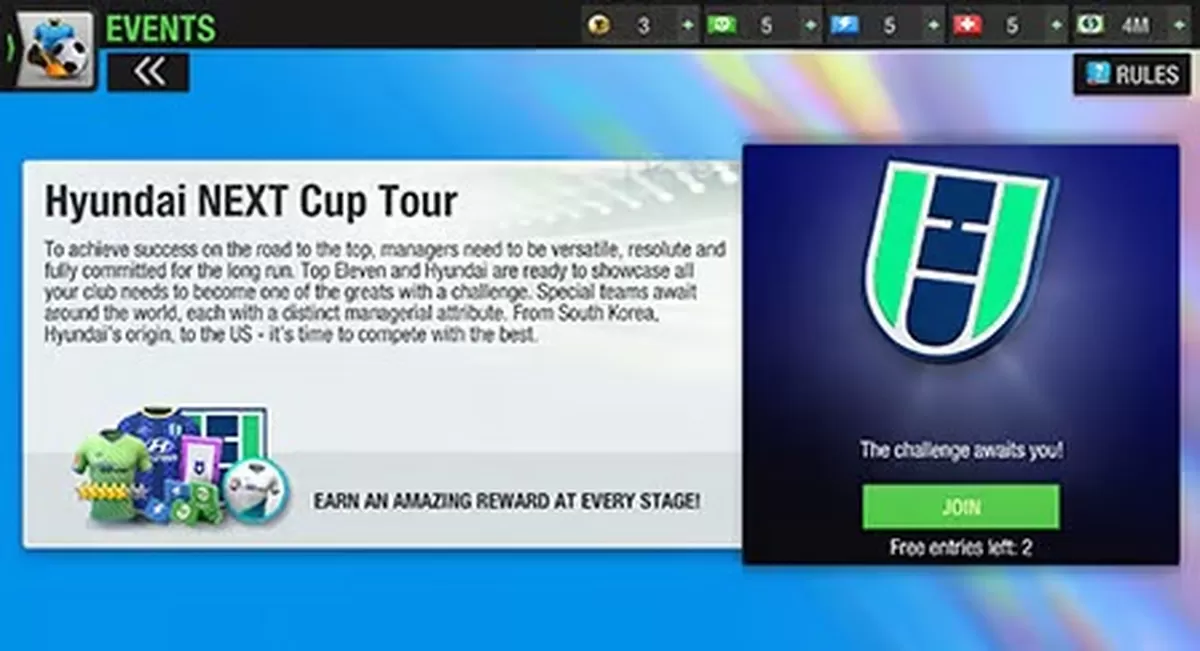 현대자동차x탑일레븐 인게임 이벤트 이미지