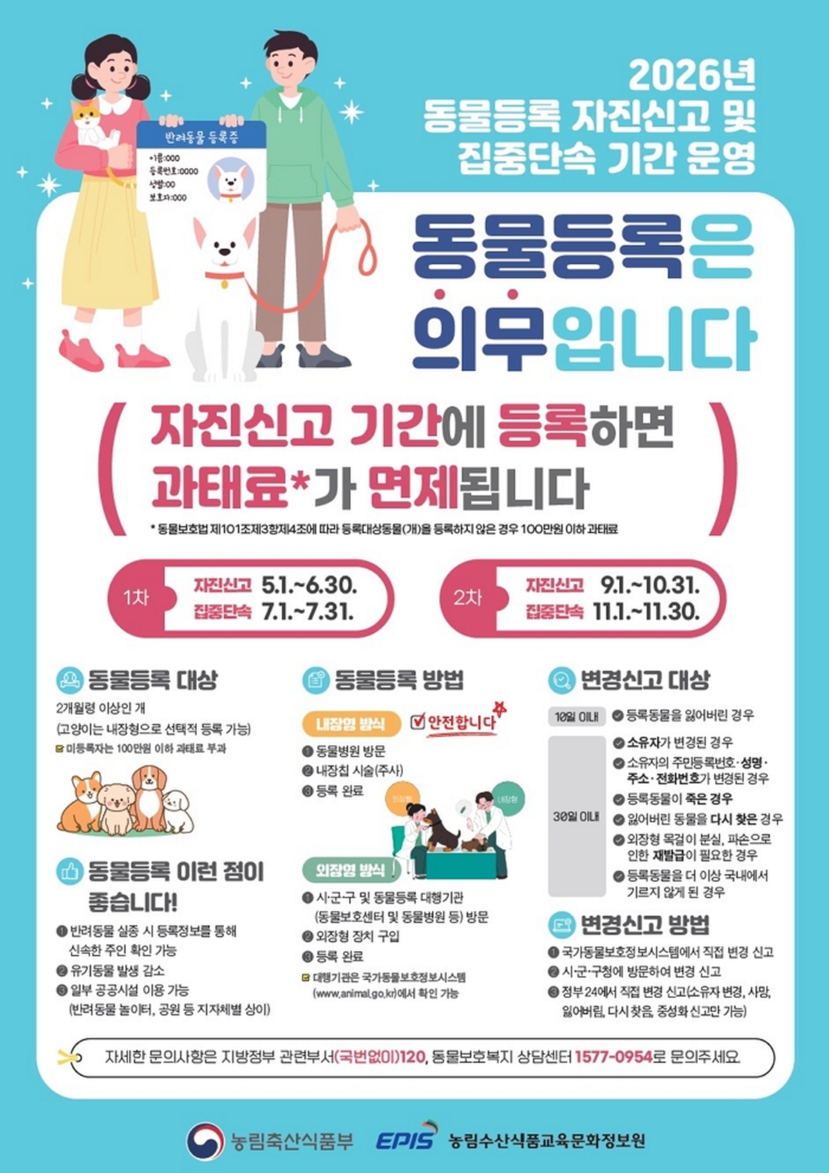 우리집 댕댕이 '동물등록' 했나요?... 안 하면 최대 100만원 과태료 나옵니다